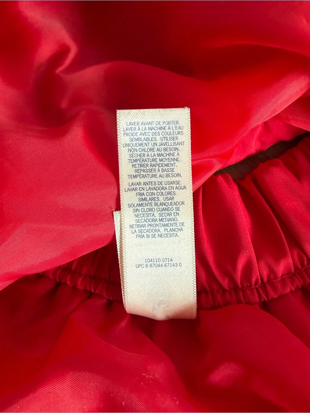 Osh Kosh B’gosh Little Girl’s Red Ruffle Pull-On Skirt Sz 2T